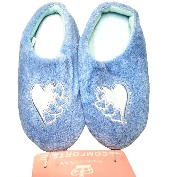Sweet Dreams by Princess Catherine Comforts Blue Shoes, Rubber Soles, Baby 4 - Picture 2 of 5